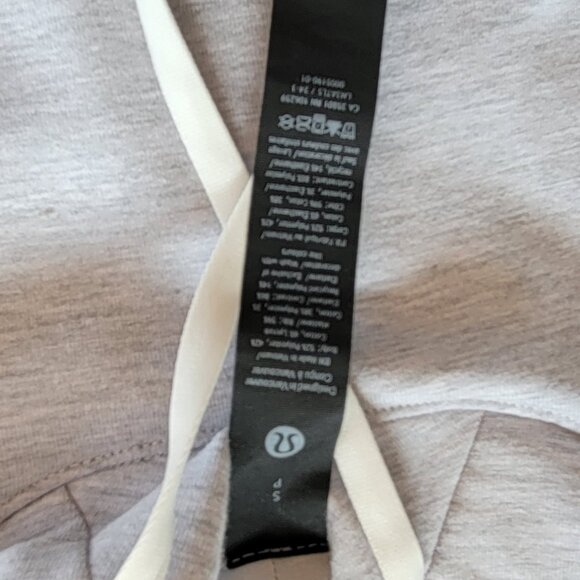 Lululemon Light Grey Hoodie – Size Small (Roomy Fit) - Picture 3 of 4